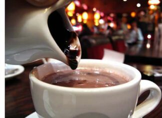 Гарячий шоколад по-французьки.