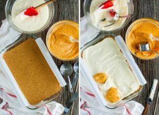 Мармуровий чізкейк з гарбузом.