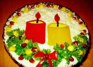 Оригінальний салат на Новий рік.