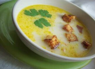 Суп з плавлених сирків.