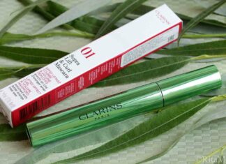 Новинка clarins-туш з ефектом підкручування і об’єму supra lift&curl mascara у відтінку 01 intense black