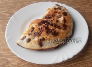 Кето кокосовий млинець з шоколадом