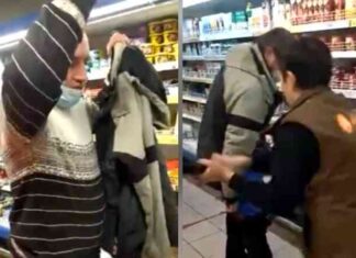 ” роздягайся!”: співробітниця столичного “діксі” з битою показала процес перевиховання магазинного злодюжки (1 фото + 1 відео)