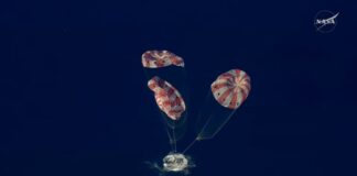 Приземлення Артеміс-2: фото, відео повернення астронавтів